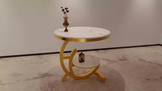Luxury marble table 3D model