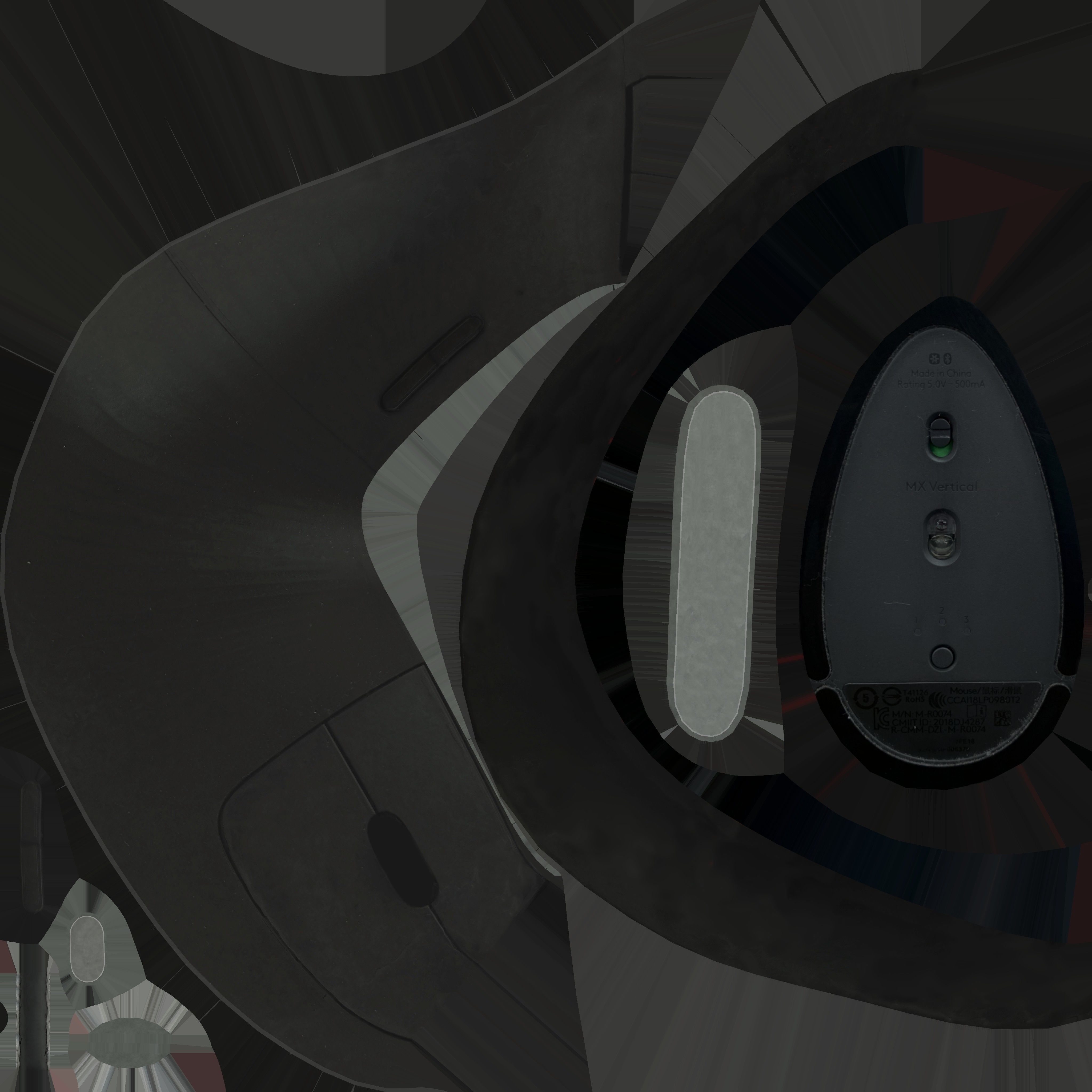 Game Ready Verticla Mouse Low-poly 3D model_13