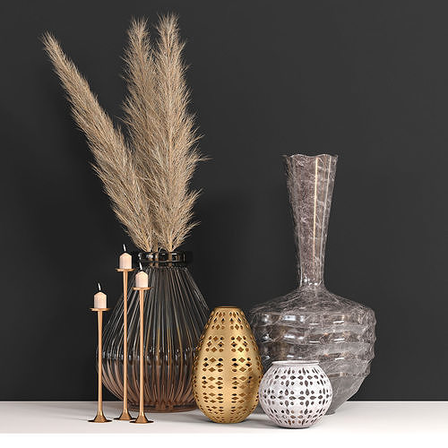 Decorative set 01 3D model | CGTrader