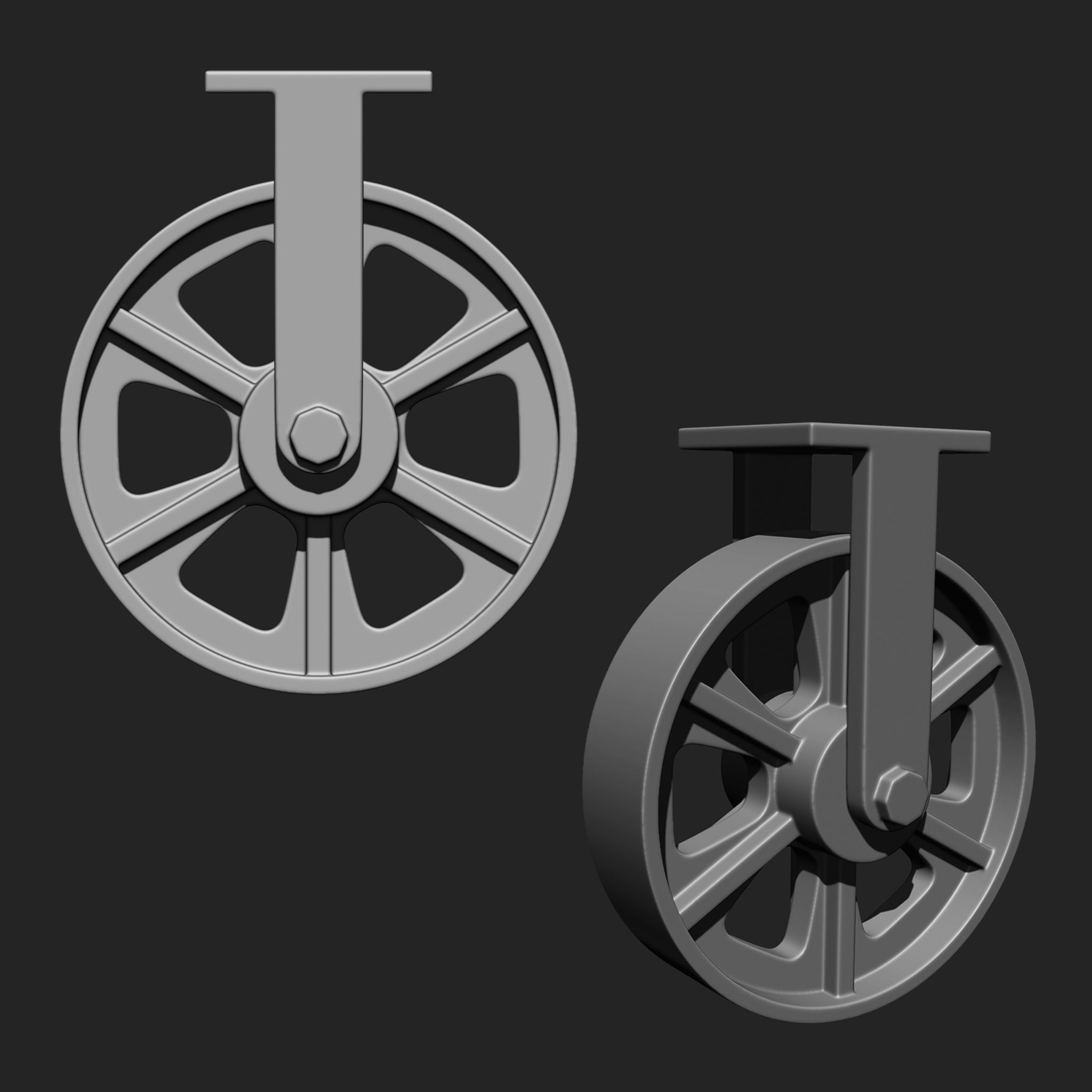Wheels Collection Imm Brush Pack 10 in one 3D model_6