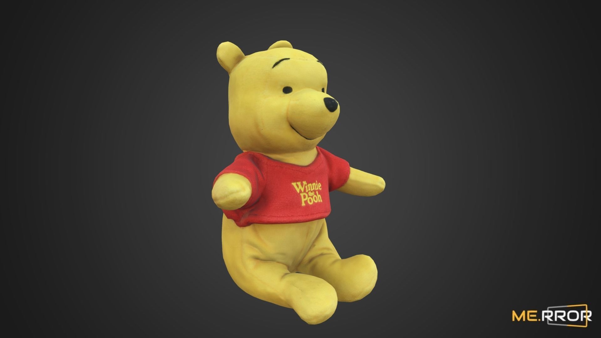 Game Ready Winnie the Pooh Low-poly 3D model_5