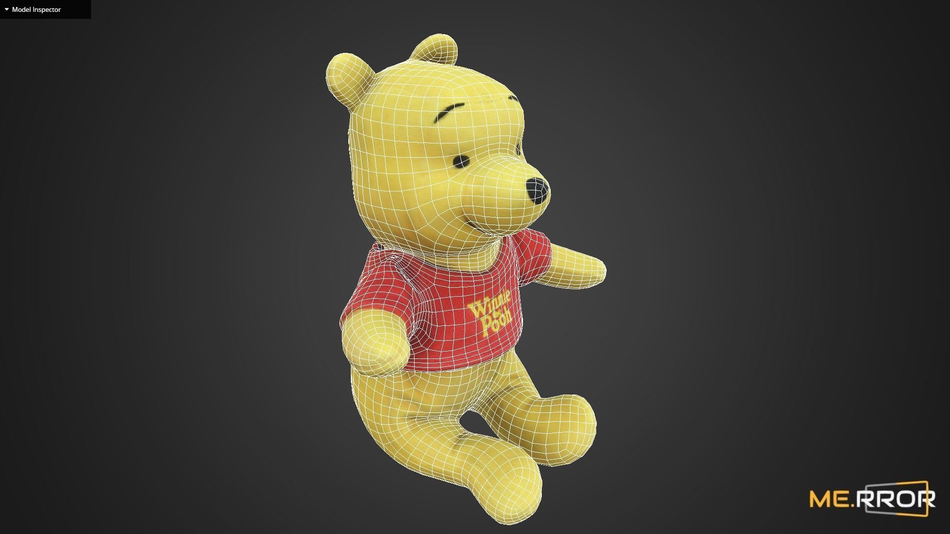 Game Ready Winnie the Pooh Low-poly 3D model_11