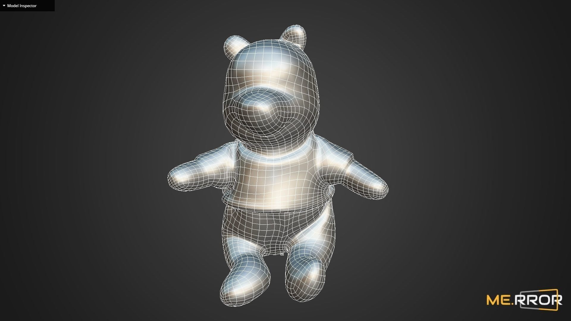 Game Ready Winnie the Pooh Low-poly 3D model_12