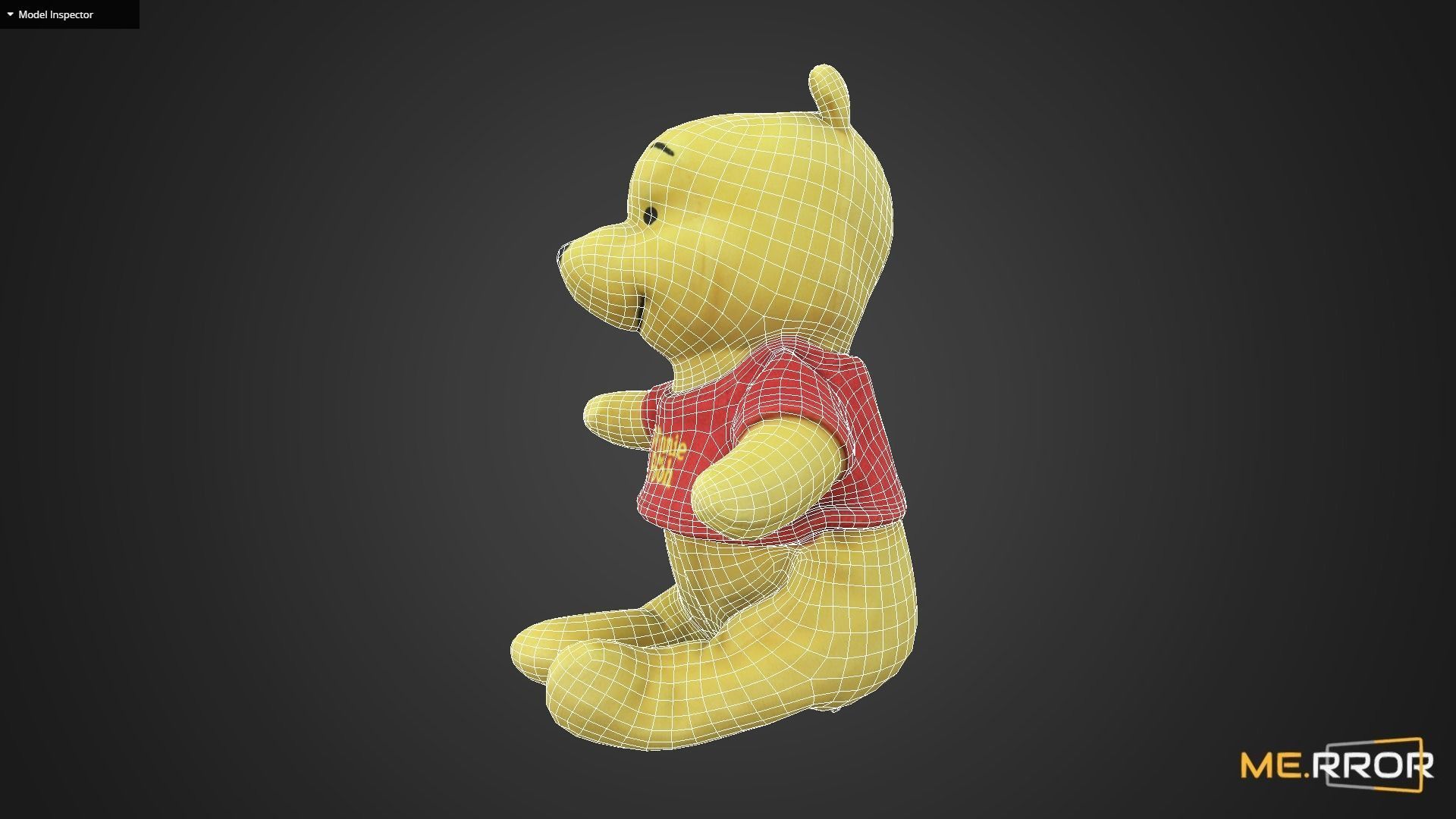 Game Ready Winnie the Pooh Low-poly 3D model_9
