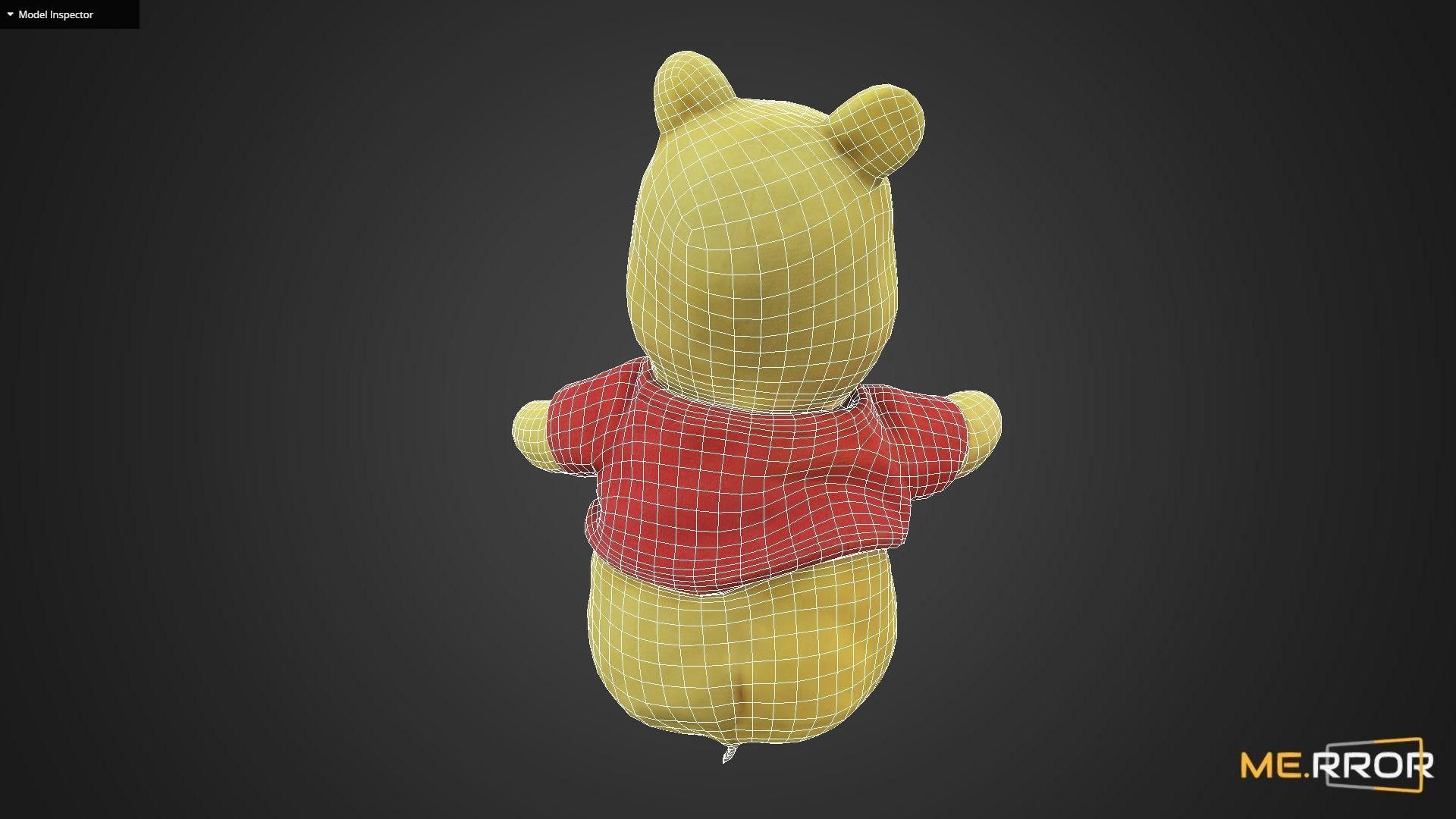 Game Ready Winnie the Pooh Low-poly 3D model_10