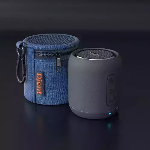 Bluetooth speaker with case 3D model