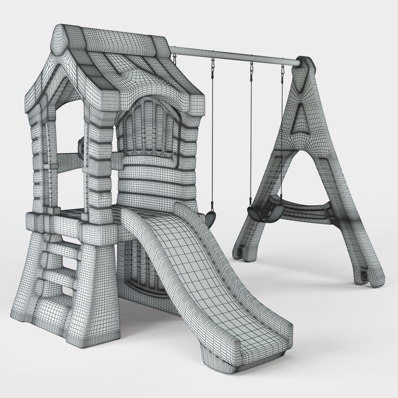 Play Up Gym Sey Swing Set 3D model_6