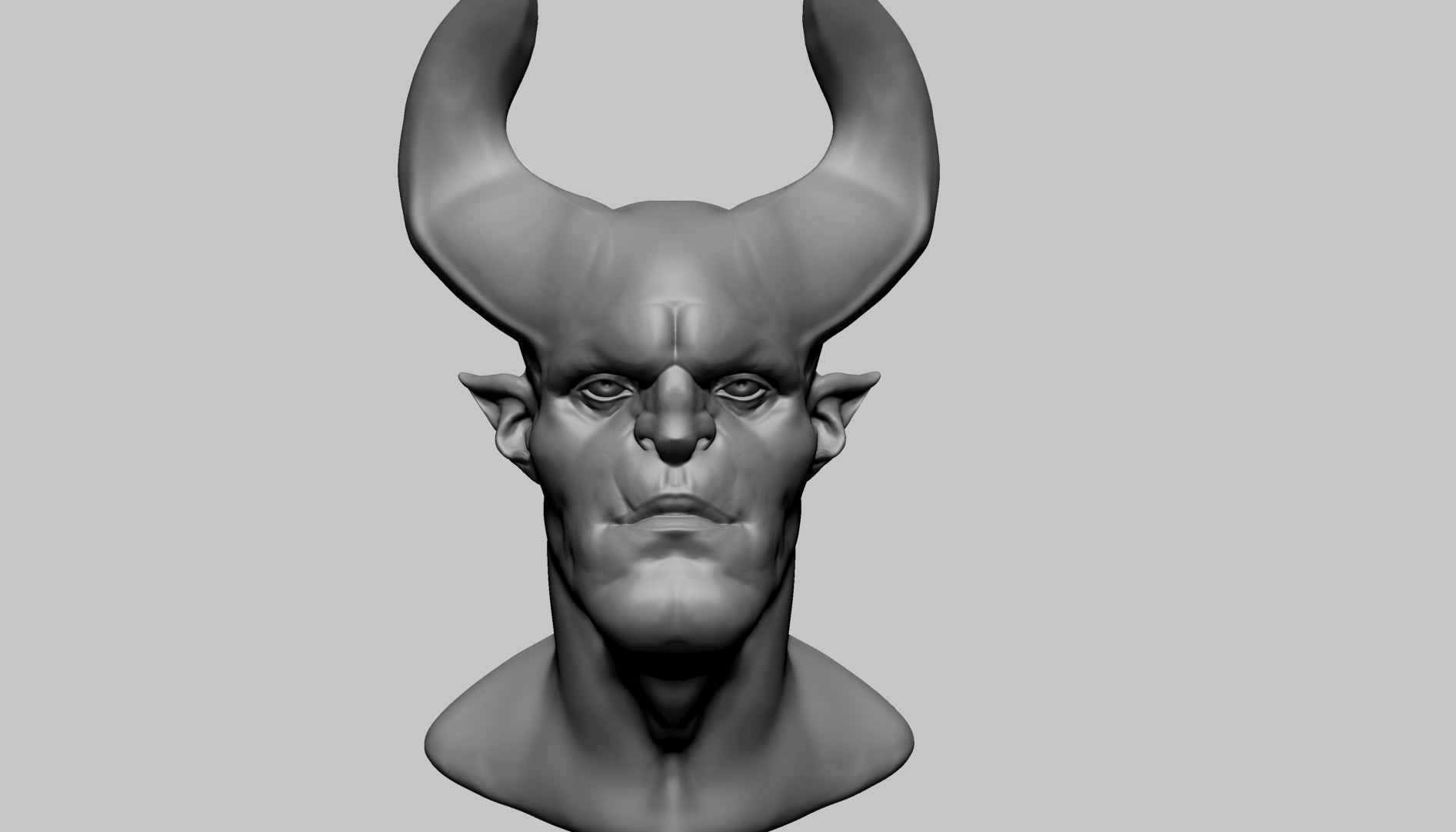 Stylized Creature Head A 3D model_6