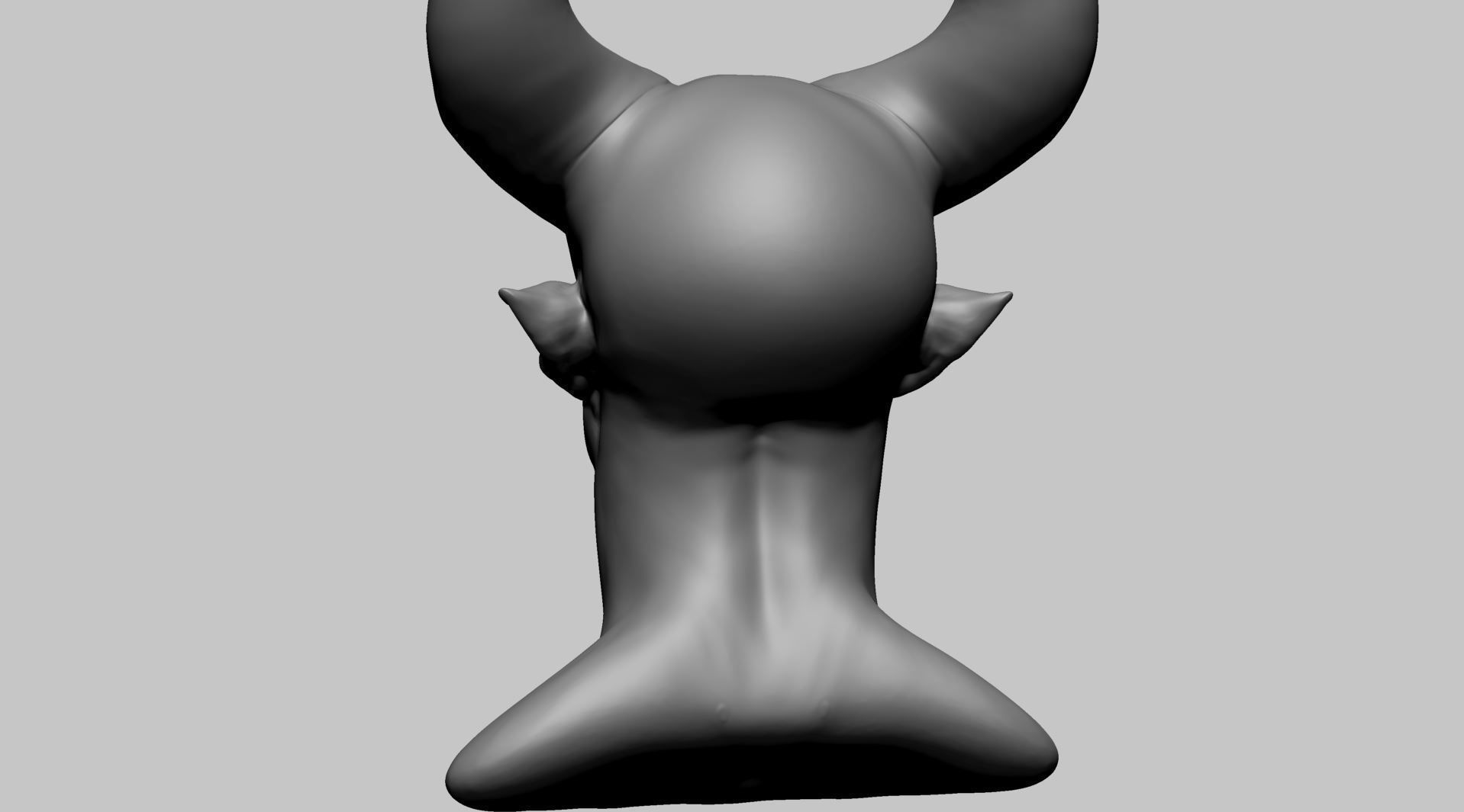 Stylized Creature Head A 3D model_3