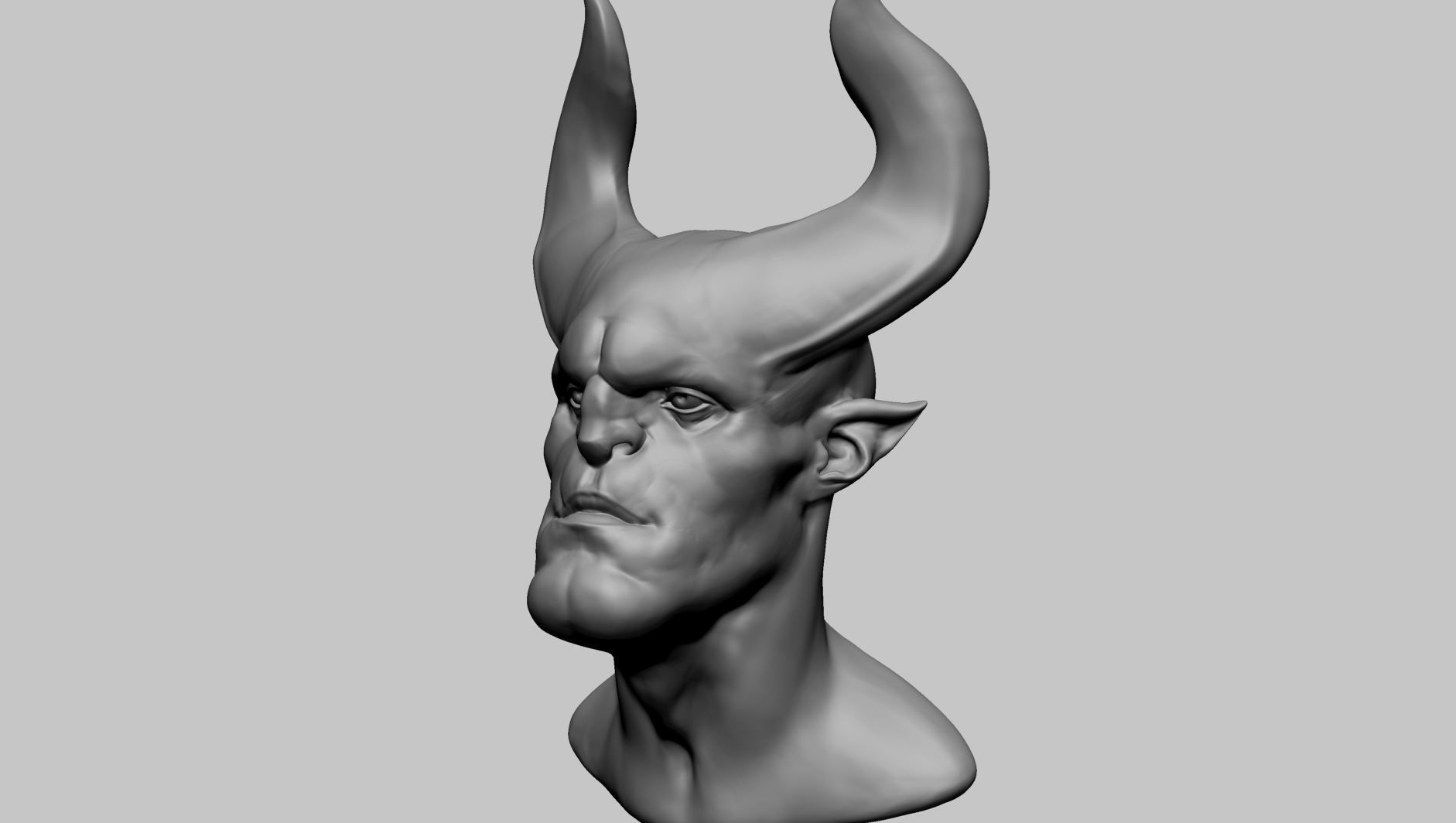 Stylized Creature Head A 3D model_5
