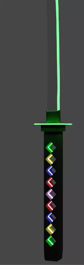 cyberpunk katana Free low-poly 3D model