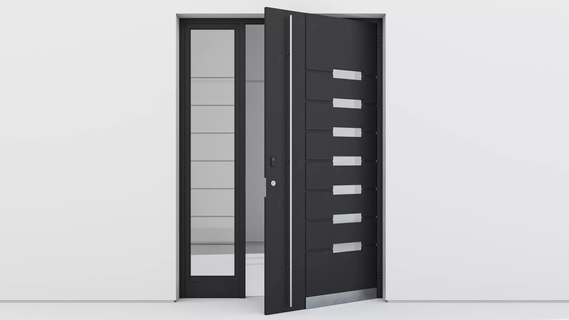 Aluminium door 35 3D model_0