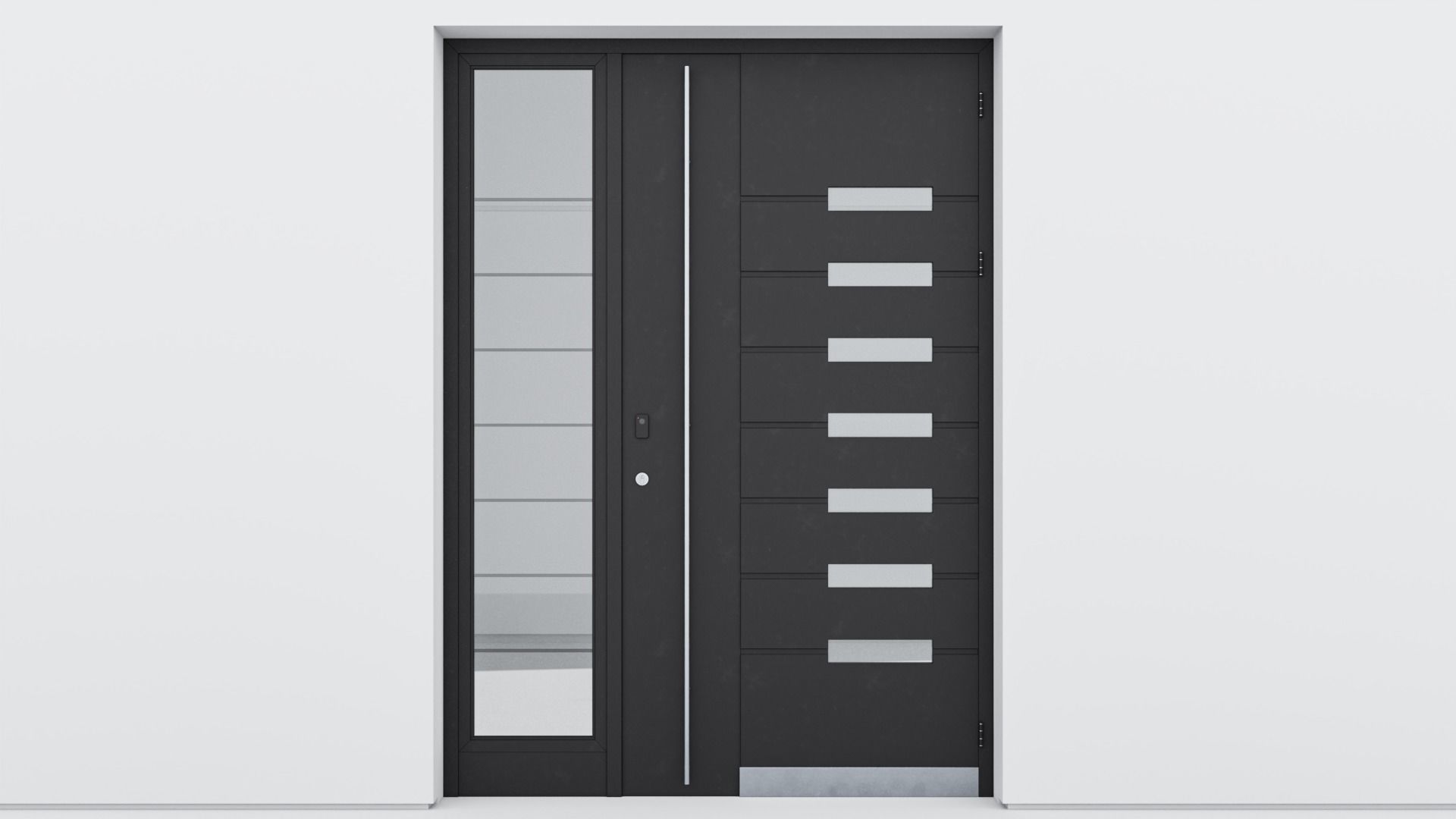 Aluminium door 35 3D model_1