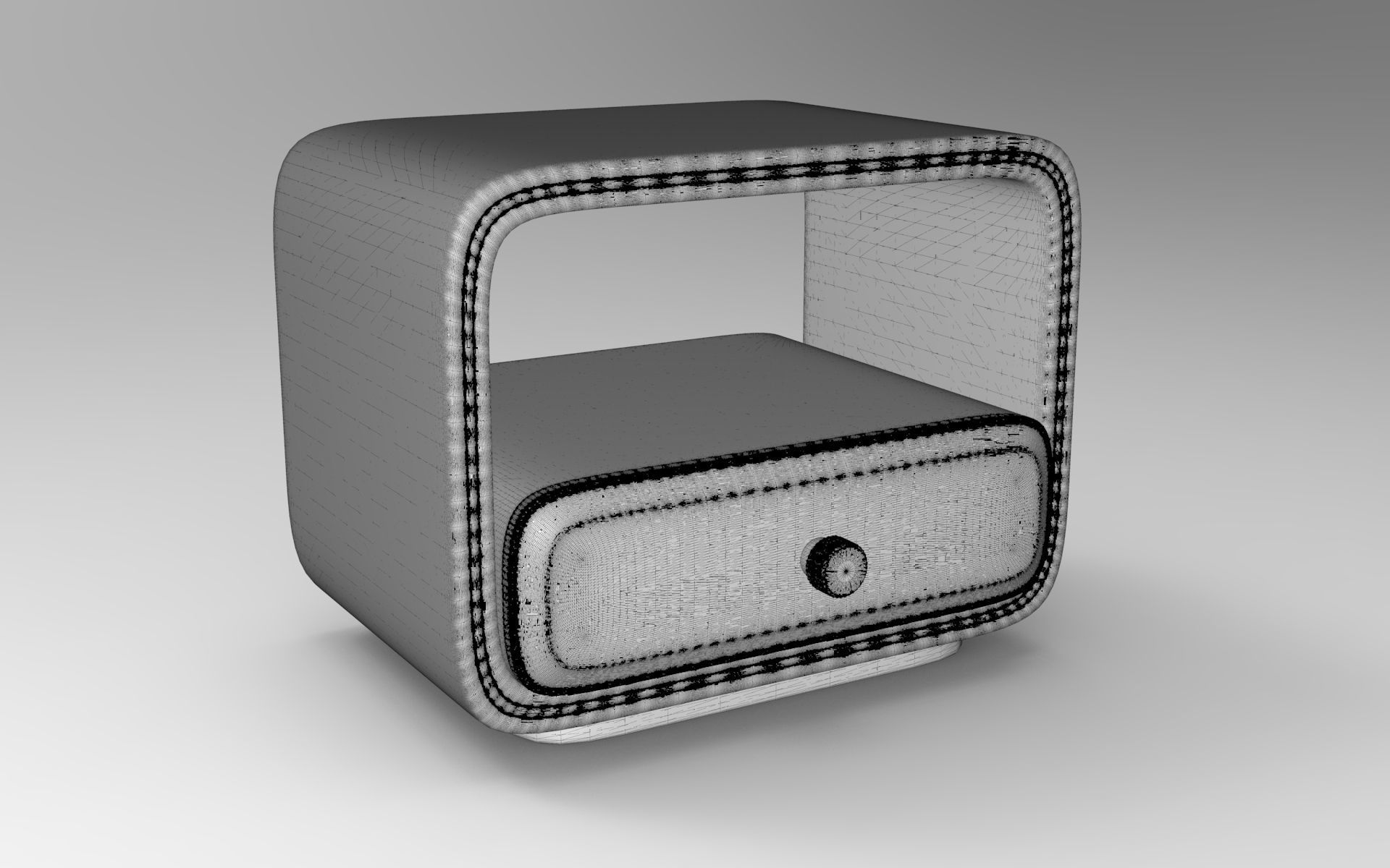 Nelli Nightstand Low-poly 3D model_5