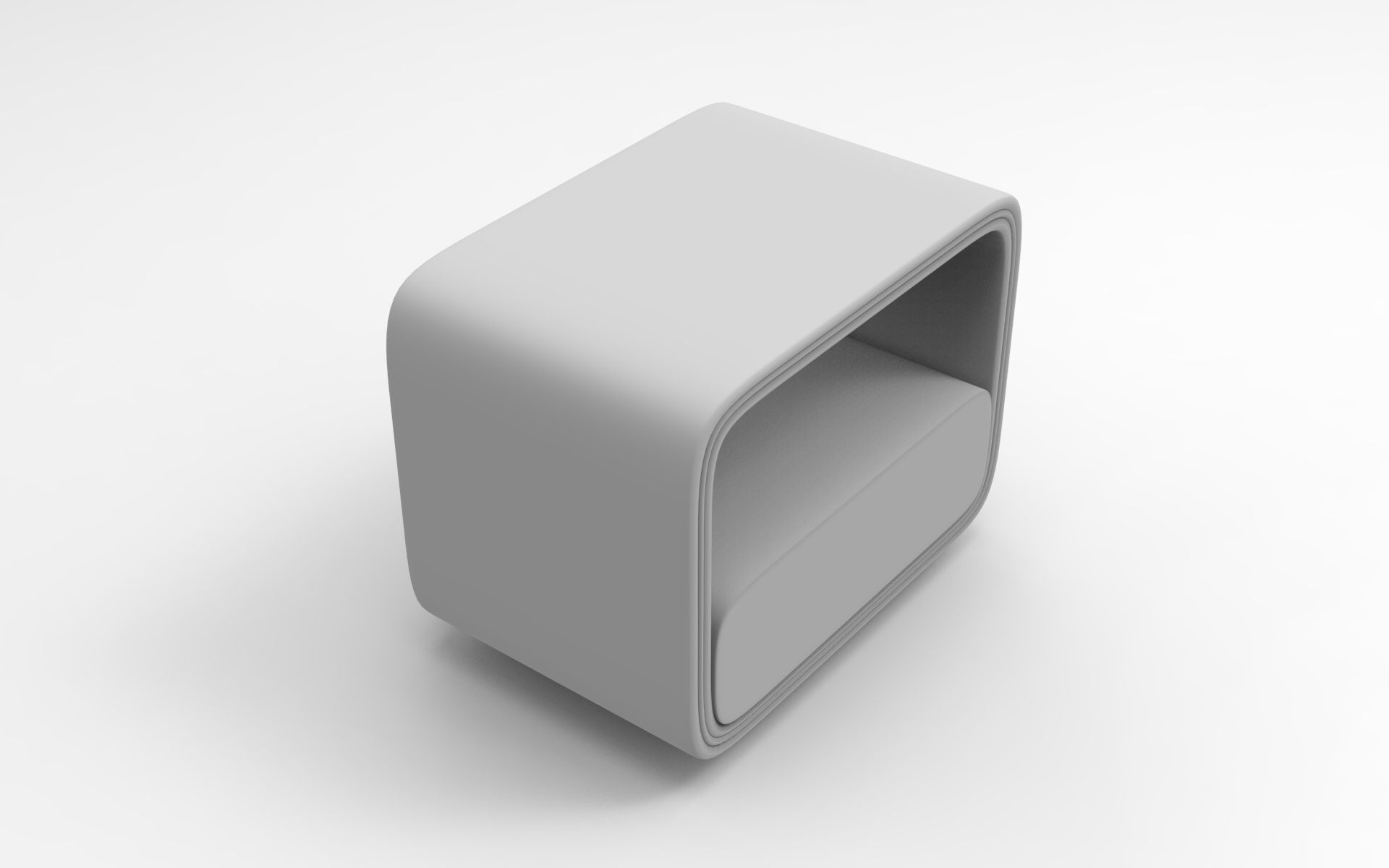 Nelli Nightstand Low-poly 3D model_7