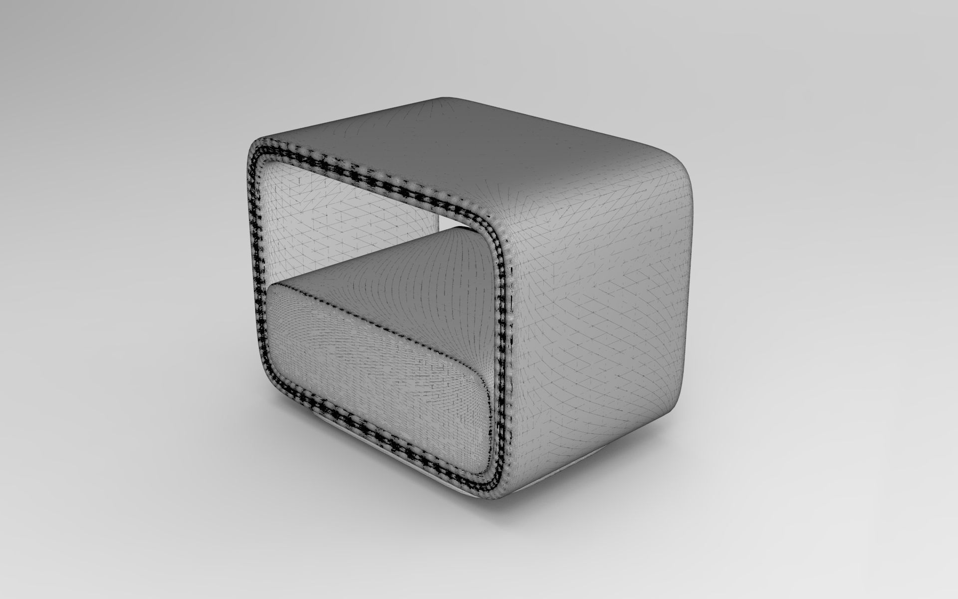 Nelli Nightstand Low-poly 3D model_6