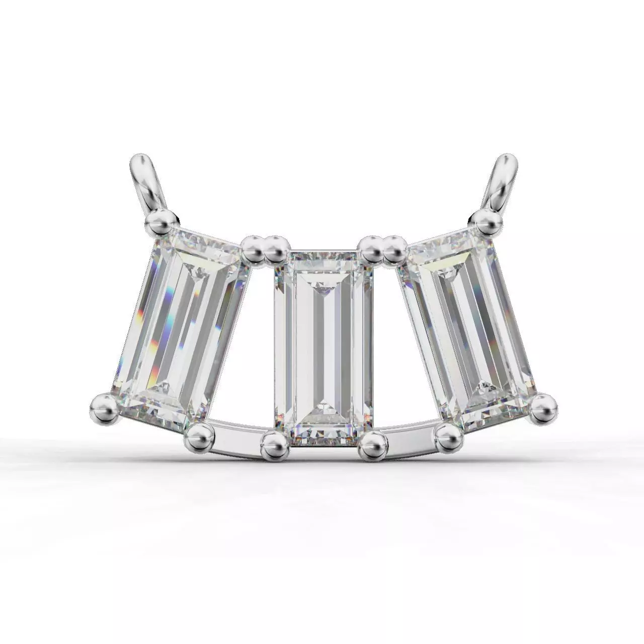 Pendant-Necklace Baguette 3D print model