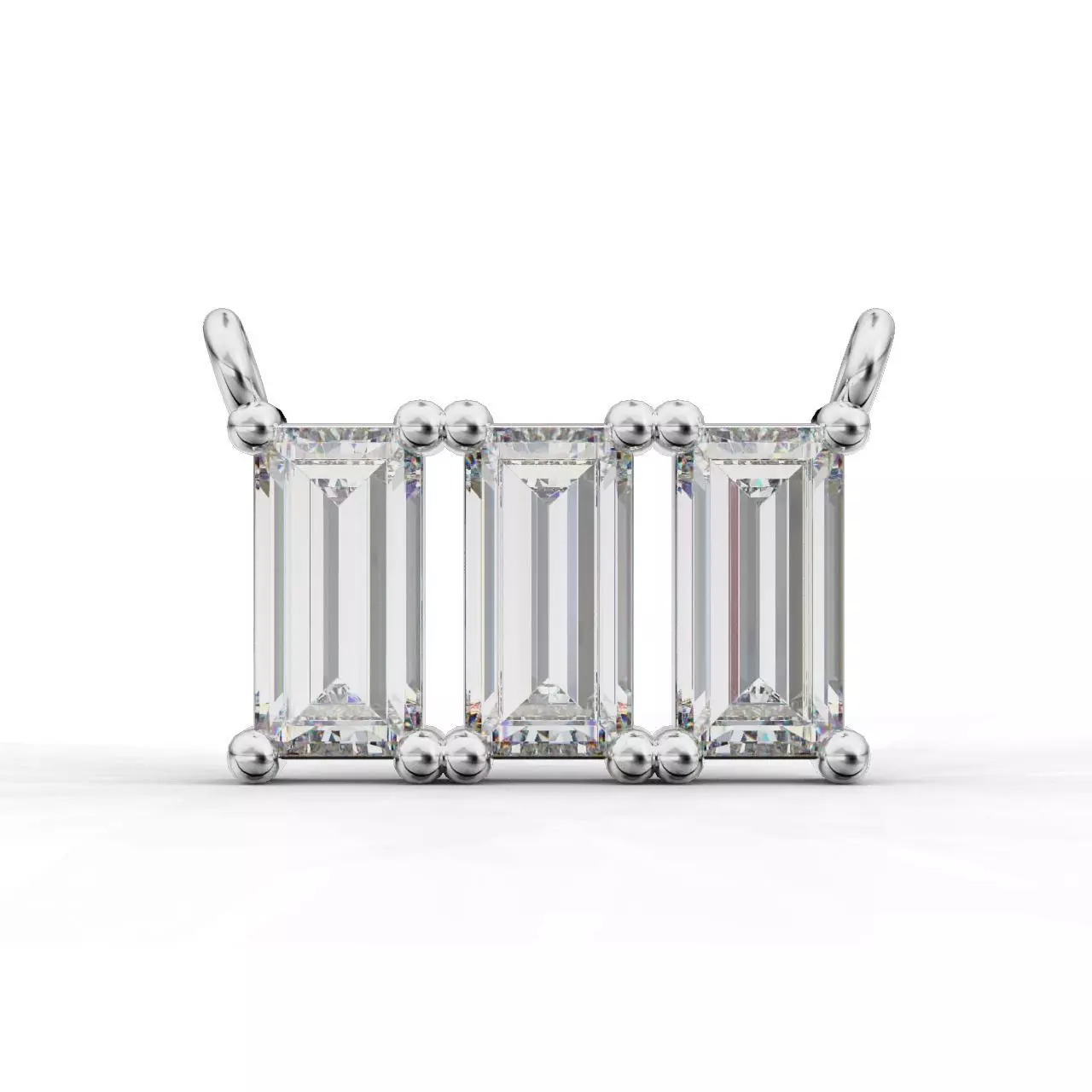 Pendant-Necklace Baguette 3D print model