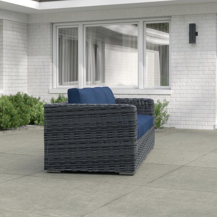 Keiran Wide Outdoor Patio Sofa 3D model_8
