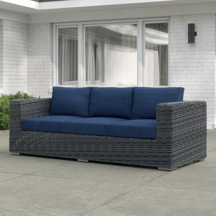 Keiran Wide Outdoor Patio Sofa 3D model_7
