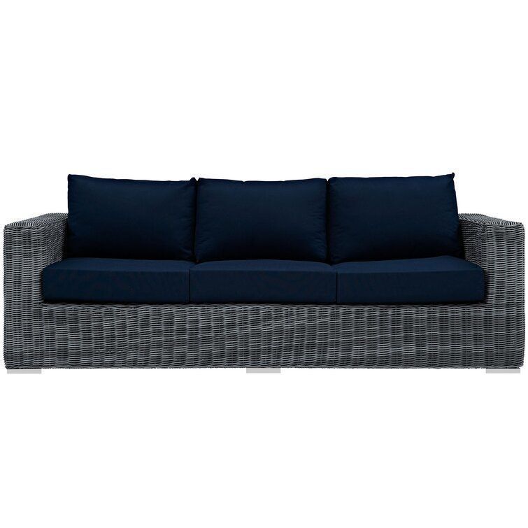 Keiran Wide Outdoor Patio Sofa 3D model_2