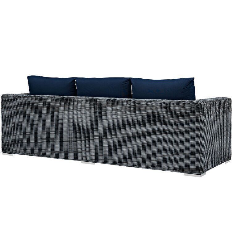 Keiran Wide Outdoor Patio Sofa 3D model_4