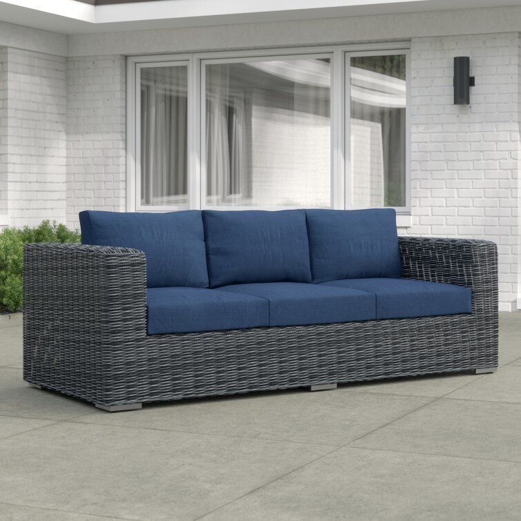 Keiran Wide Outdoor Patio Sofa 3D model_5
