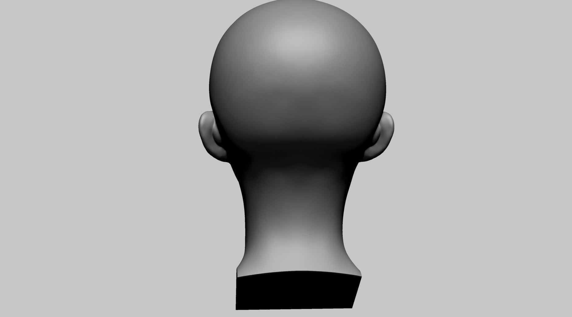 Asian Female Head A Printable 3D print model_4