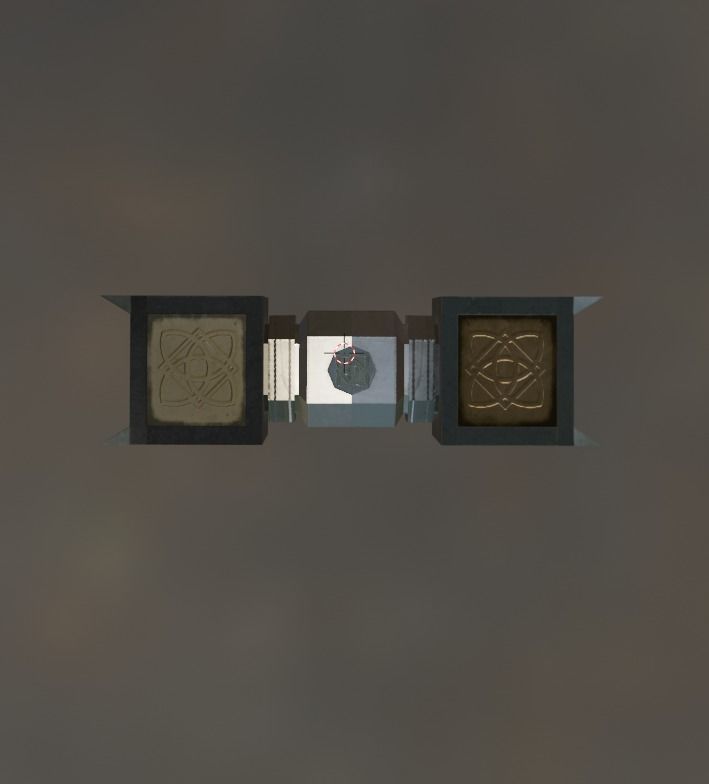 Hammer square box Low-poly 3D model_2