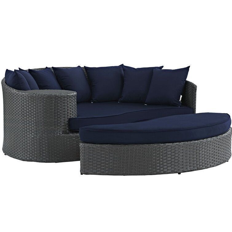 Mucha Wide Outdoor Patio Daybed 3D model_1