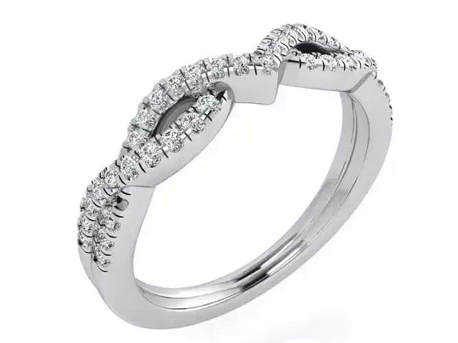 beautiful diamond ring 3577 3D print model 