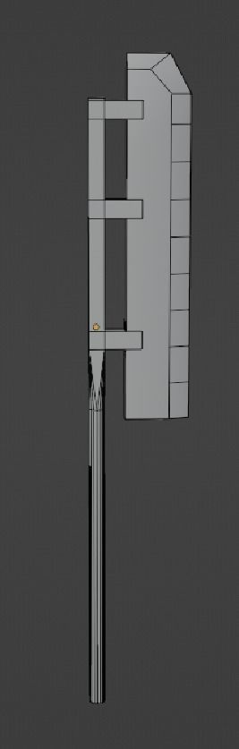 low-poly weapon Free low-poly 3D model_3