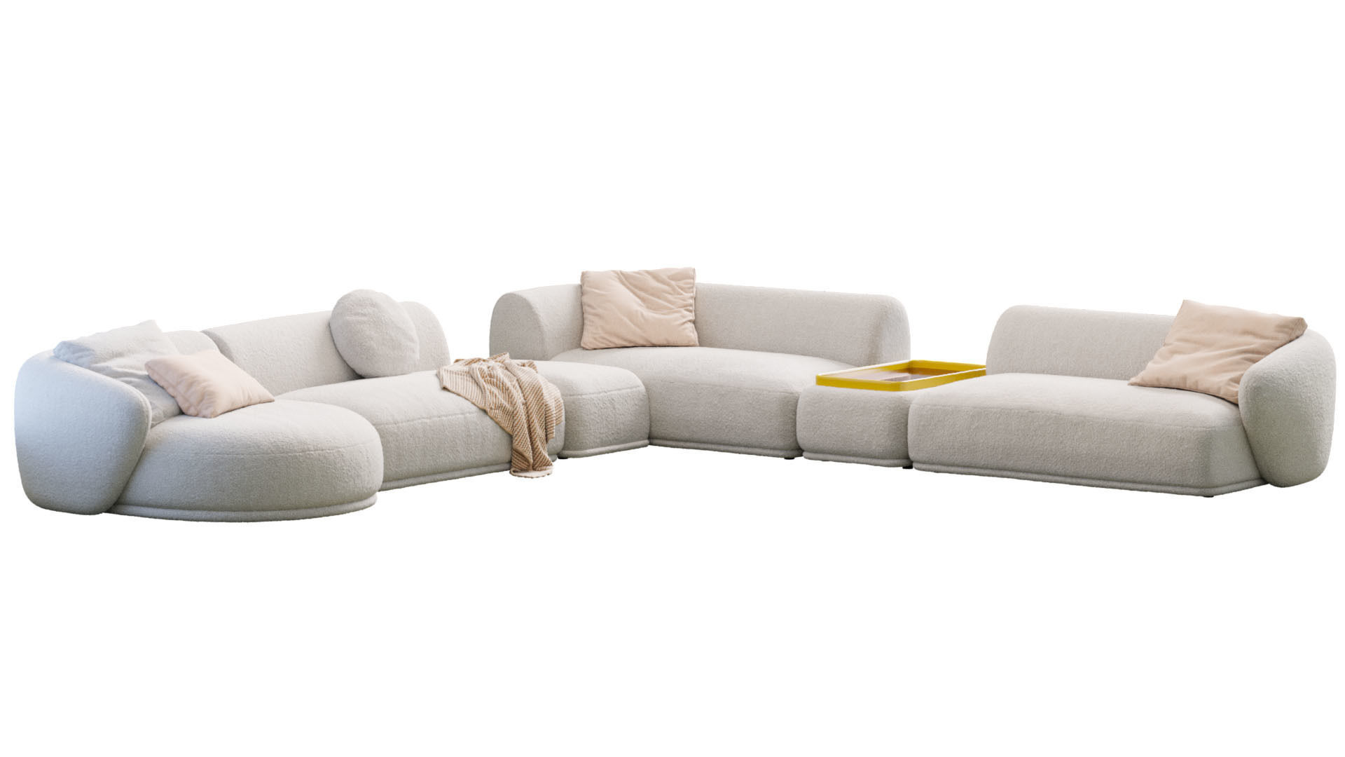 Sofa Rene By Meridiani 3D model_9