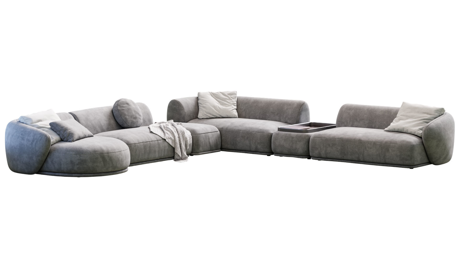 Sofa Rene By Meridiani 3D model_1