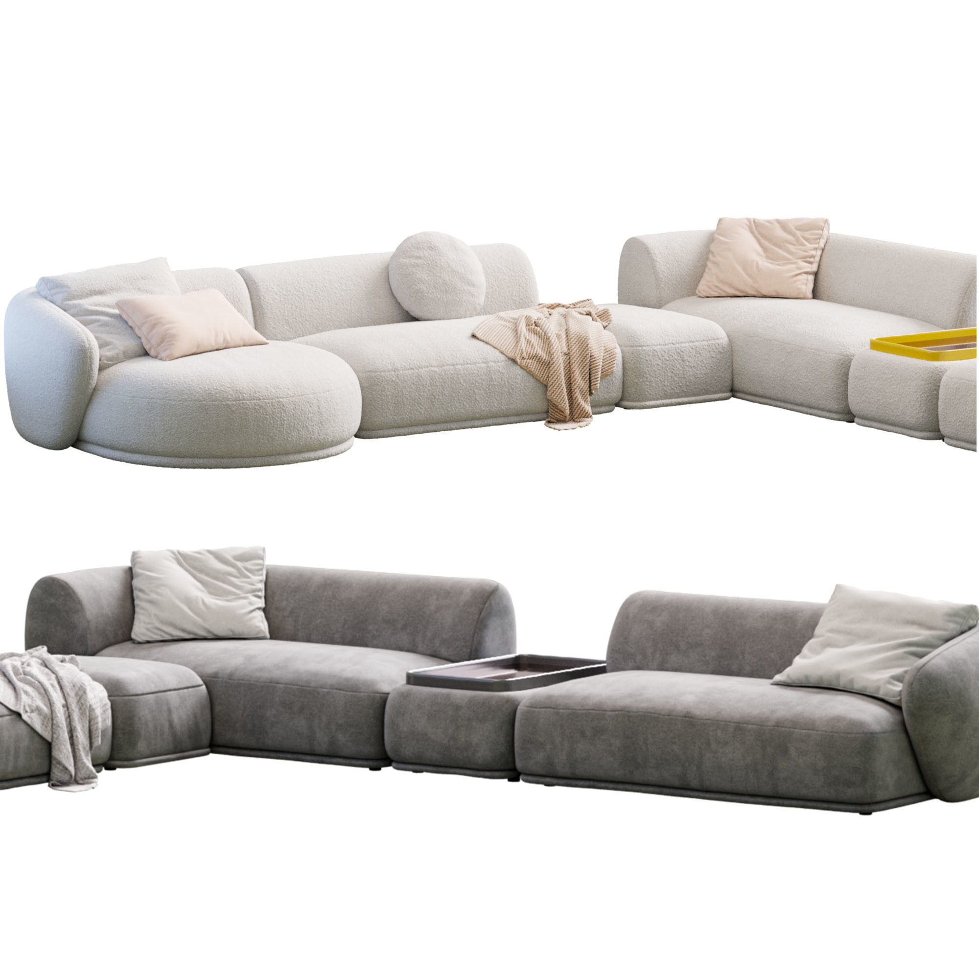 Sofa Rene By Meridiani 3D model_7