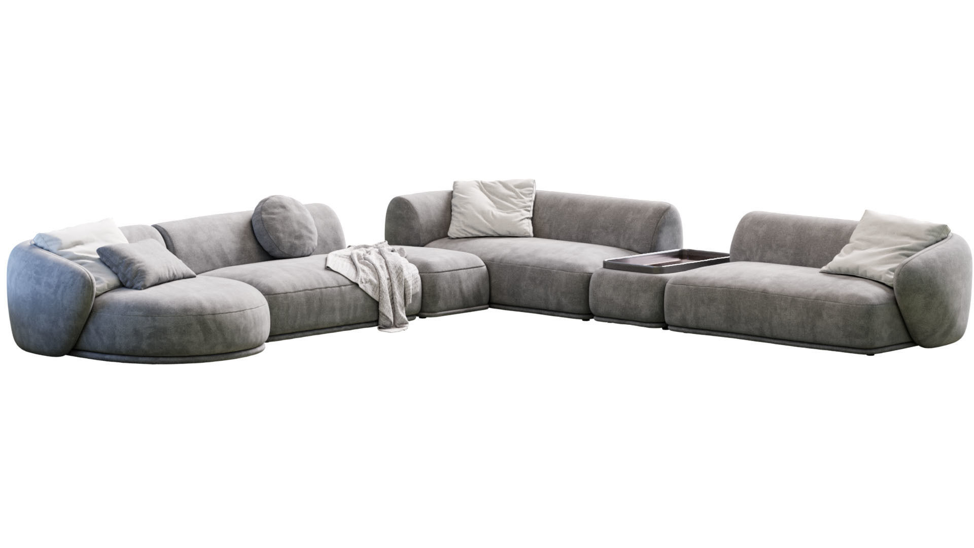 Sofa Rene By Meridiani 3D model_2