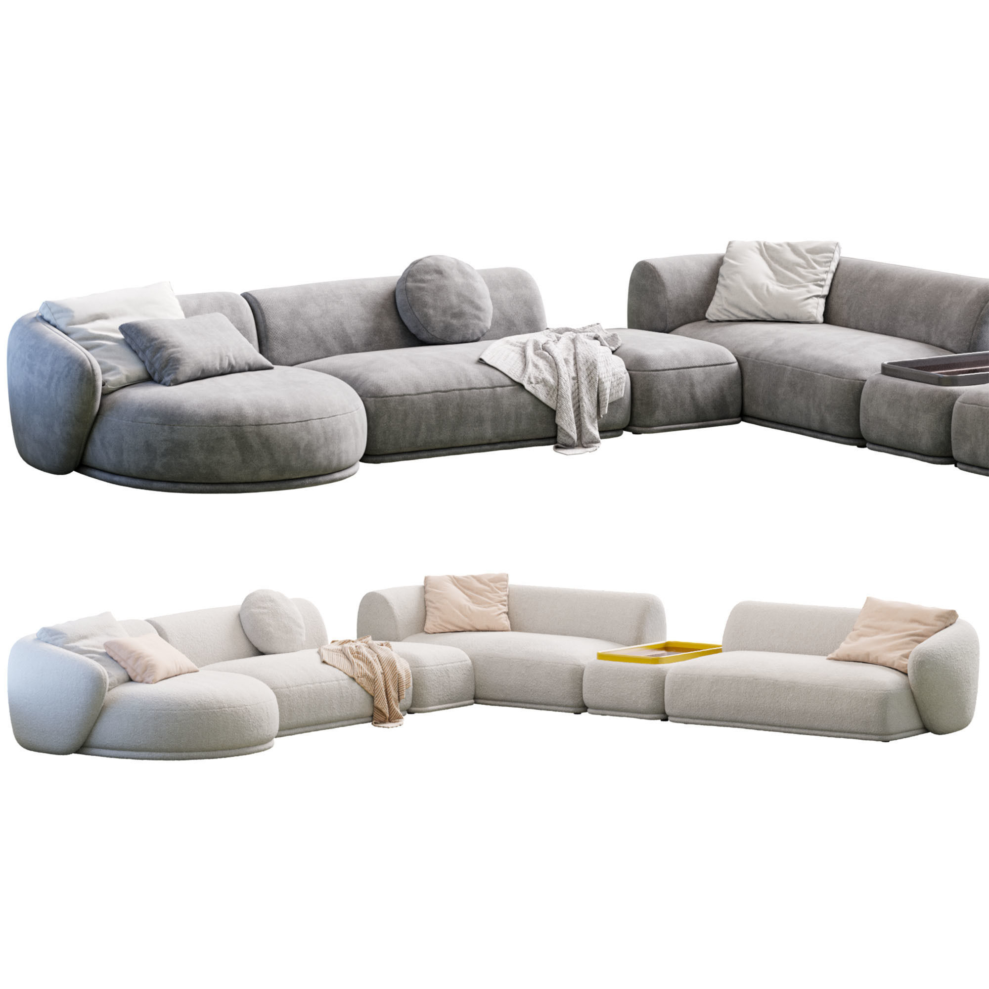 Sofa Rene By Meridiani 3D model_6
