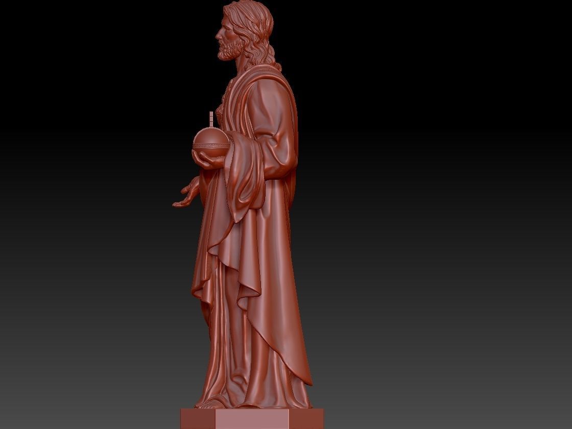 Jesus statue of 3D print model_6
