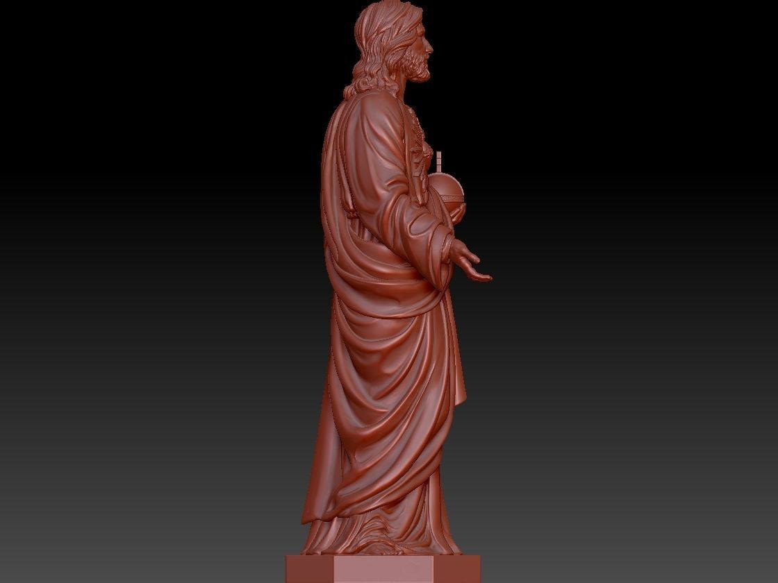 Jesus statue of 3D print model_5