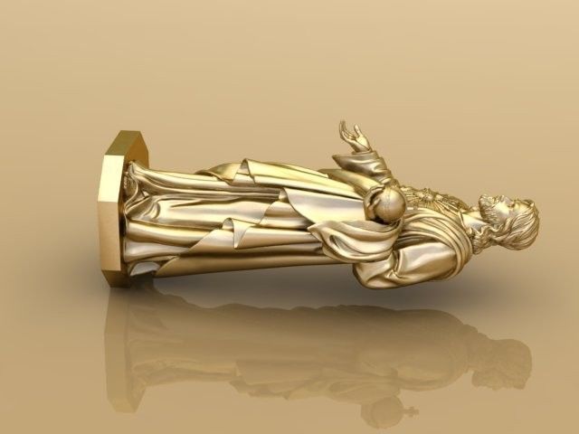 Jesus statue of 3D print model_1