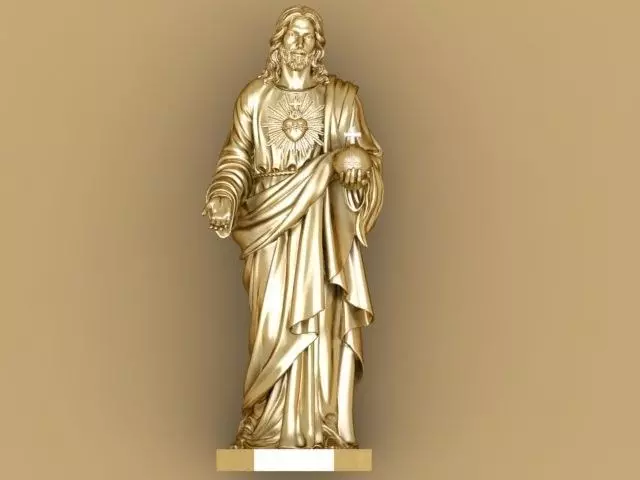 Jesus statue of 3D print model_0