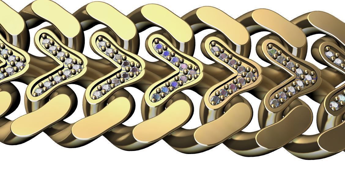 Heart Chain 3D print model_11