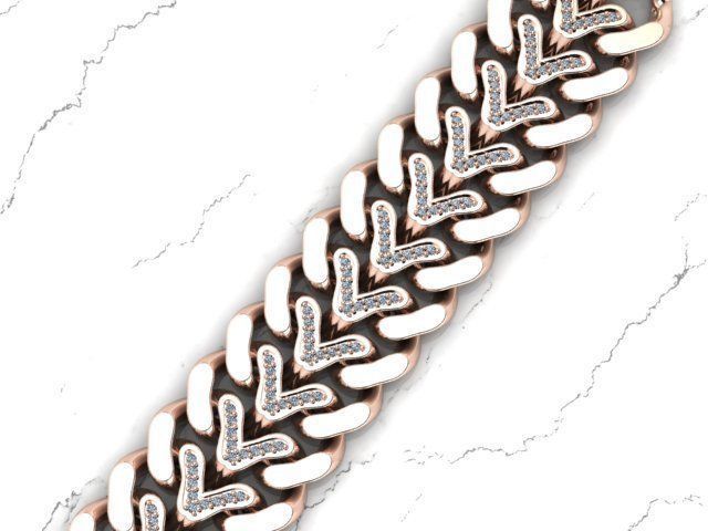 Heart Chain 3D print model_3