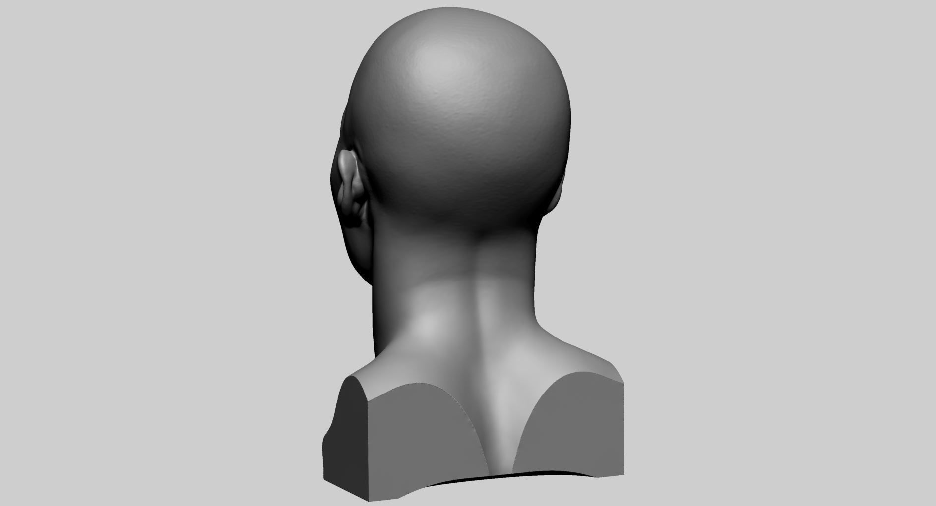 Asian Male Head A Printable 3D print model_3