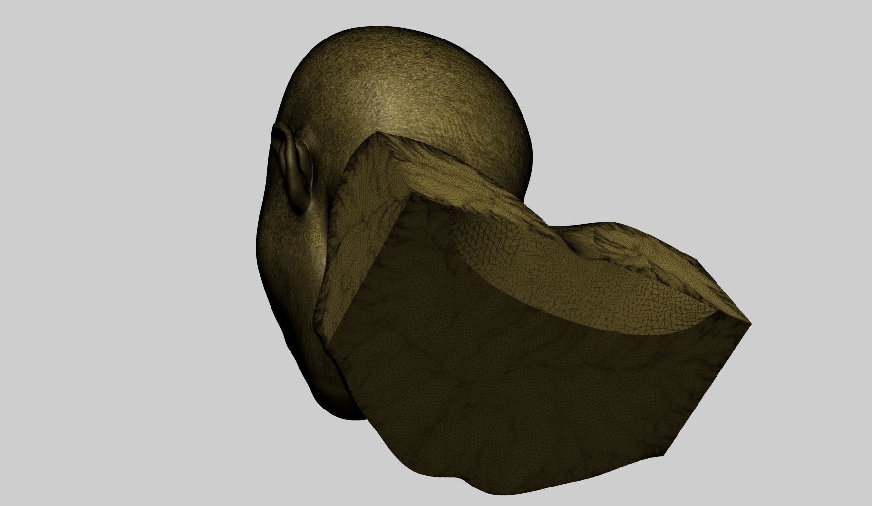 Asian Male Head A Printable 3D print model_12