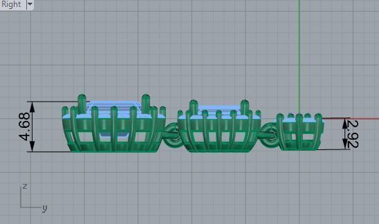 Round stone halo earring 3589 3D print model  3D print model_6