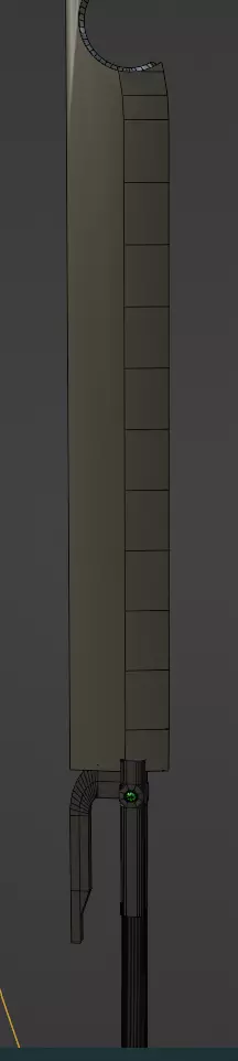 low-poly sword device with light Free low-poly 3D model