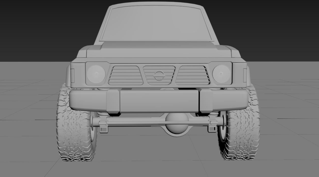 Nissan patrol y60 3d model 3D model_3