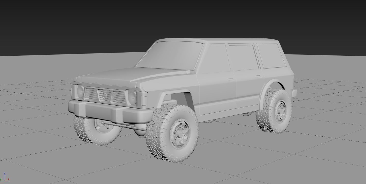 Nissan patrol y60 3d model 3D model_1