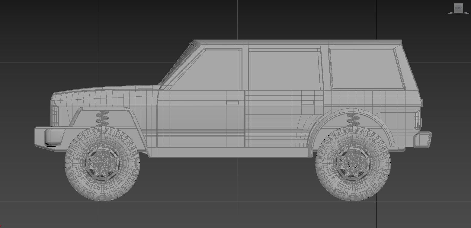 Nissan patrol y60 3d model 3D model_4